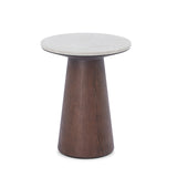 Liang & Eimil Emilio Side Table – Dark Brown & Beige Marble