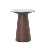 Liang & Eimil Emilio Side Table – Dark Brown & Beige Marble
