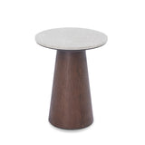 Liang & Eimil Emilio Side Table – Dark Brown & Beige Marble
