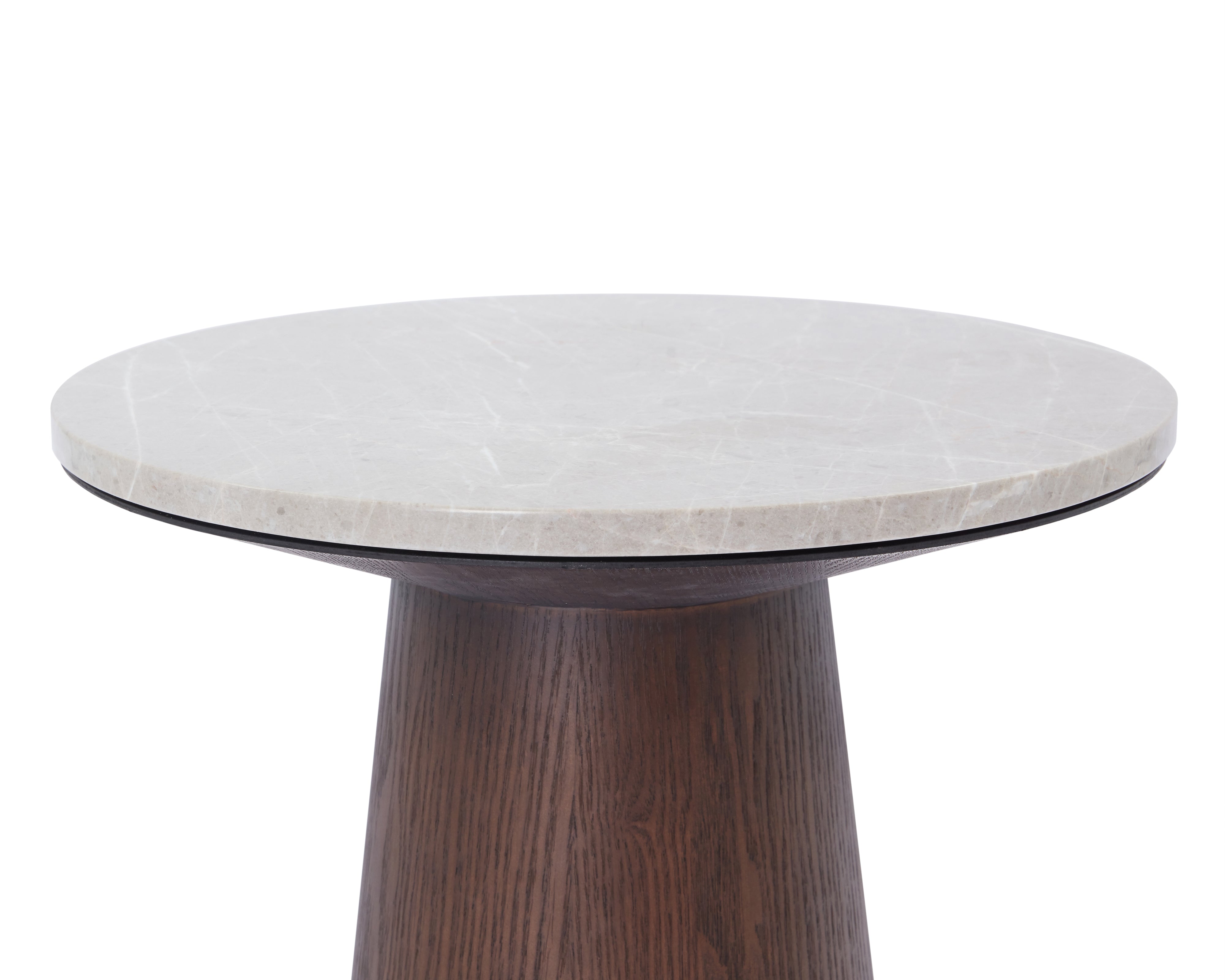 Liang & Eimil Emilio Side Table – Dark Brown & Beige Marble