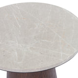Liang & Eimil Emilio Side Table – Dark Brown & Beige Marble
