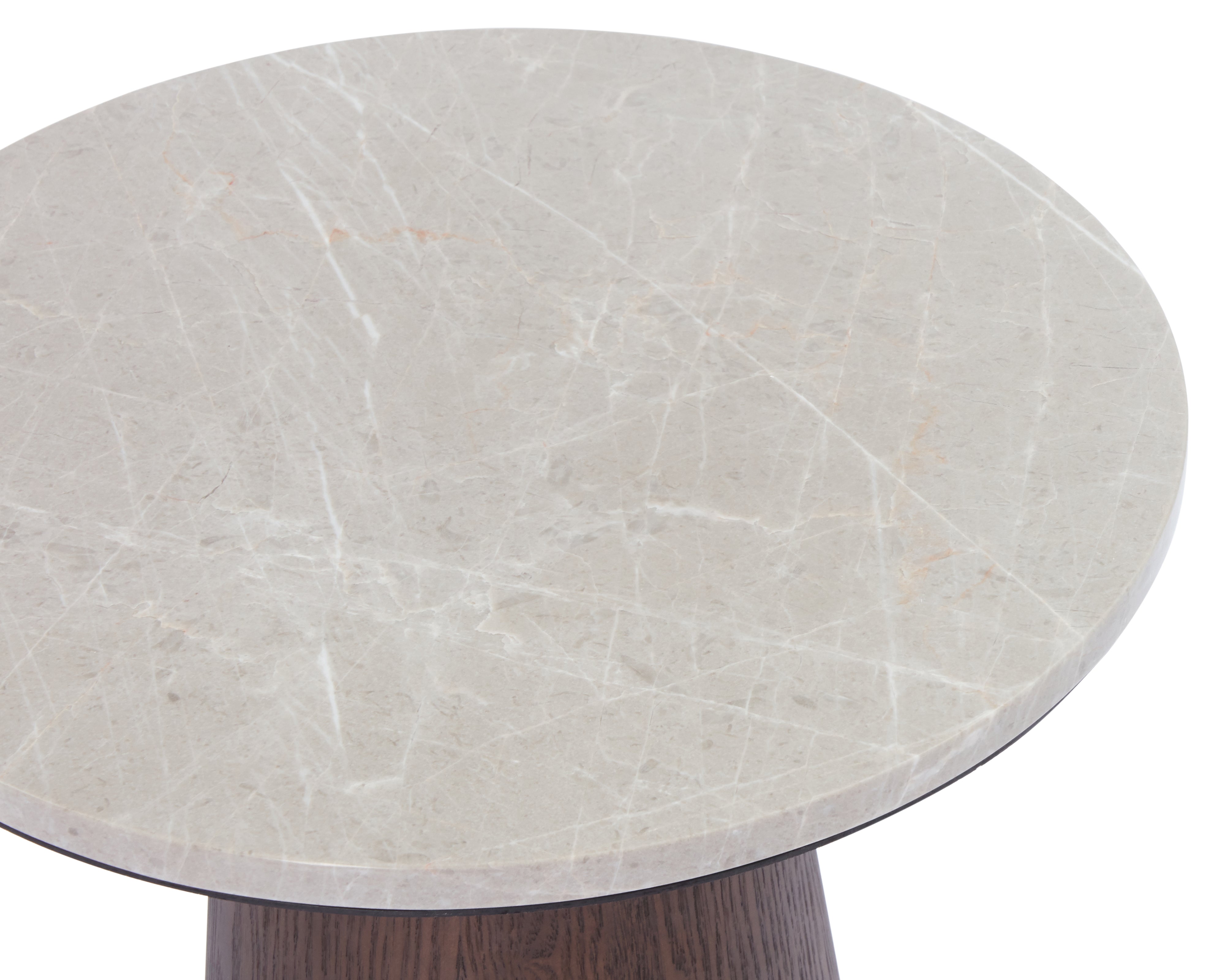 Liang & Eimil Emilio Side Table – Dark Brown & Beige Marble