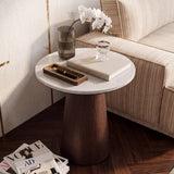 Liang & Eimil Emilio Side Table – Dark Brown & Beige Marble