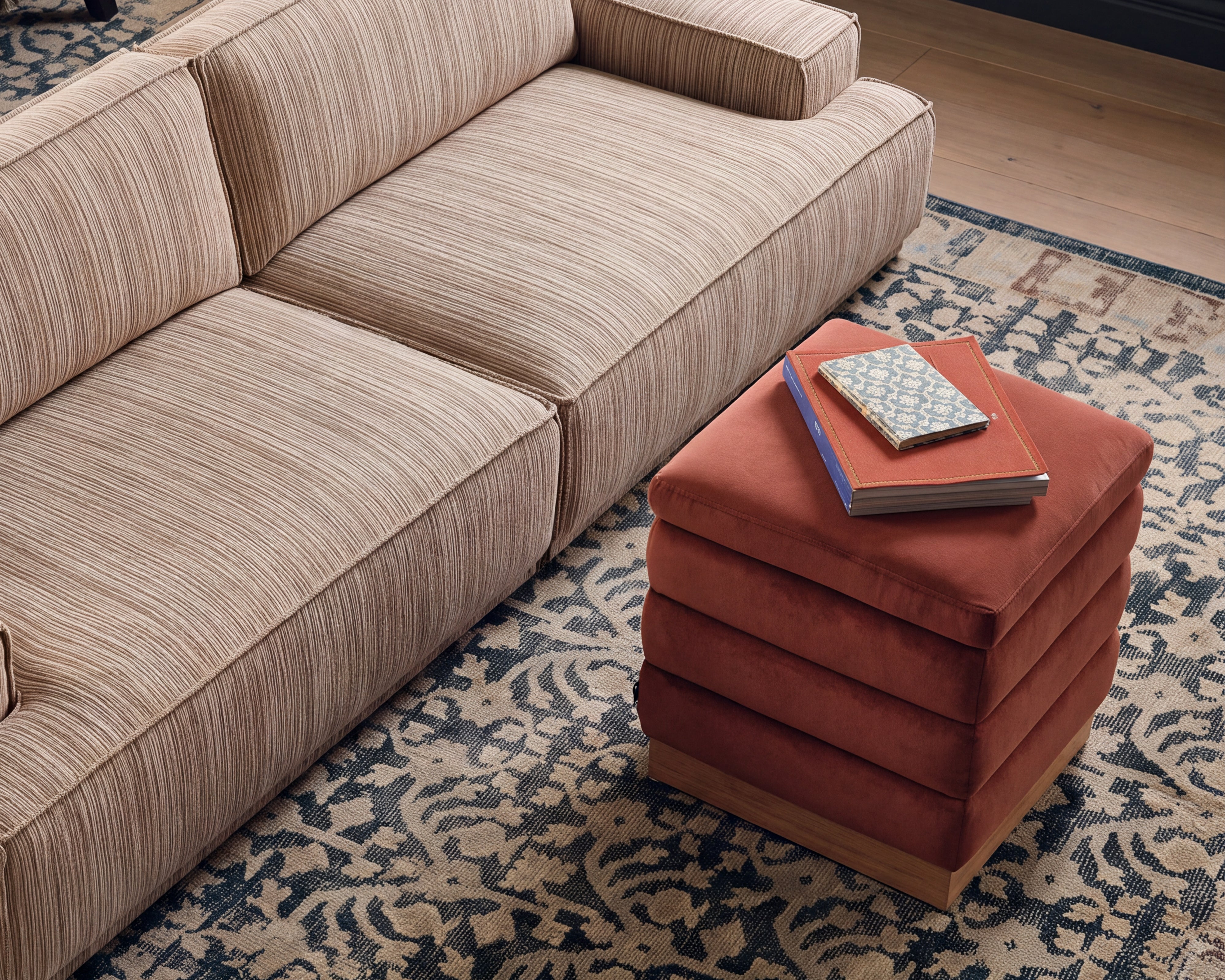 Liang & Eimil Seren Storage Ottoman - Kent Chocolate
