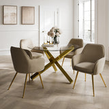 LPD Home Capri Dining Table – Gold