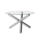 LPD Home Capri Dining Table – Silver