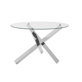 LPD Home Capri Dining Table – Silver