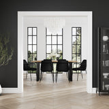 LPD Home Carlo Dining Chair with Arms – Onyx – Set of 2