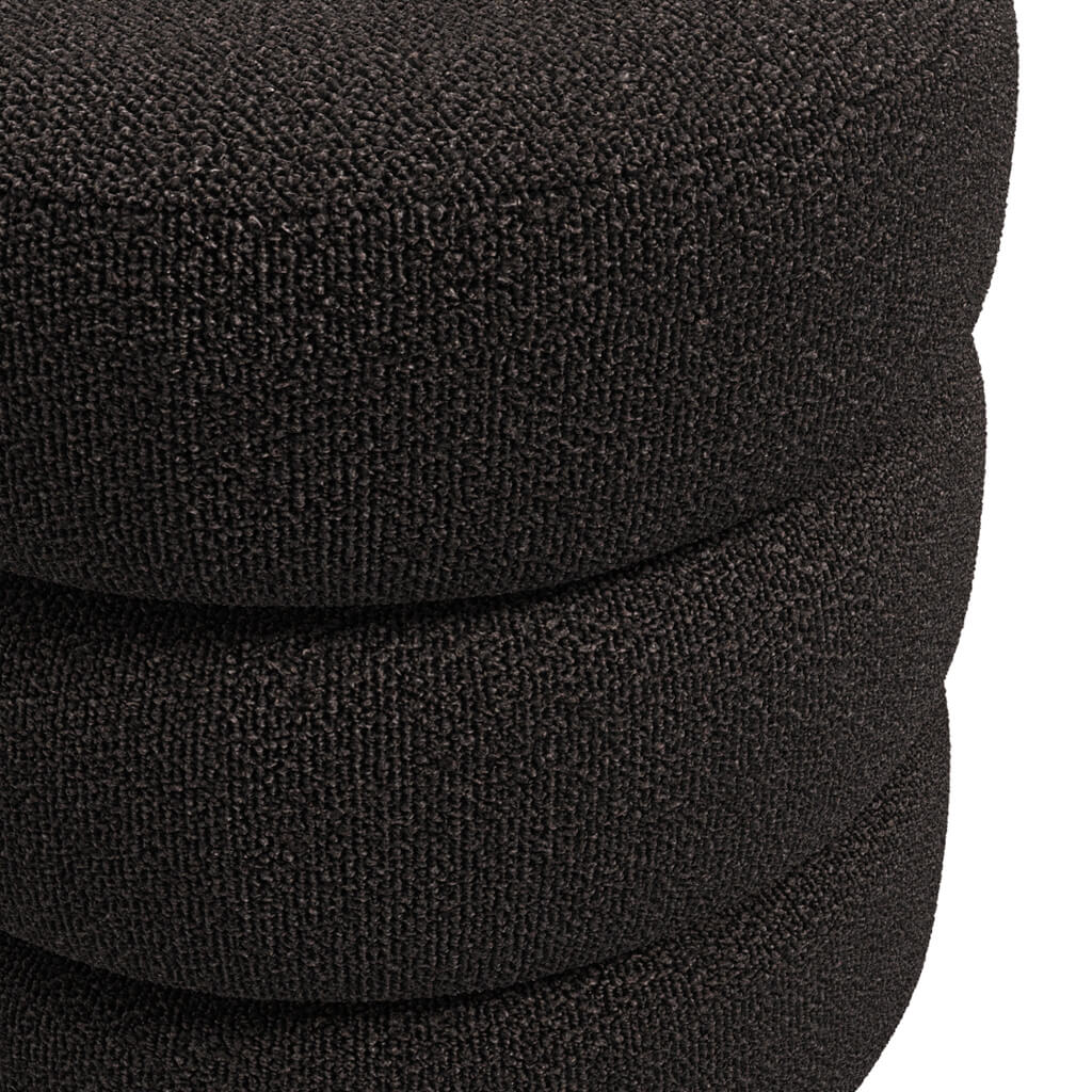 LPD Home Emi Stool – Black Boucle