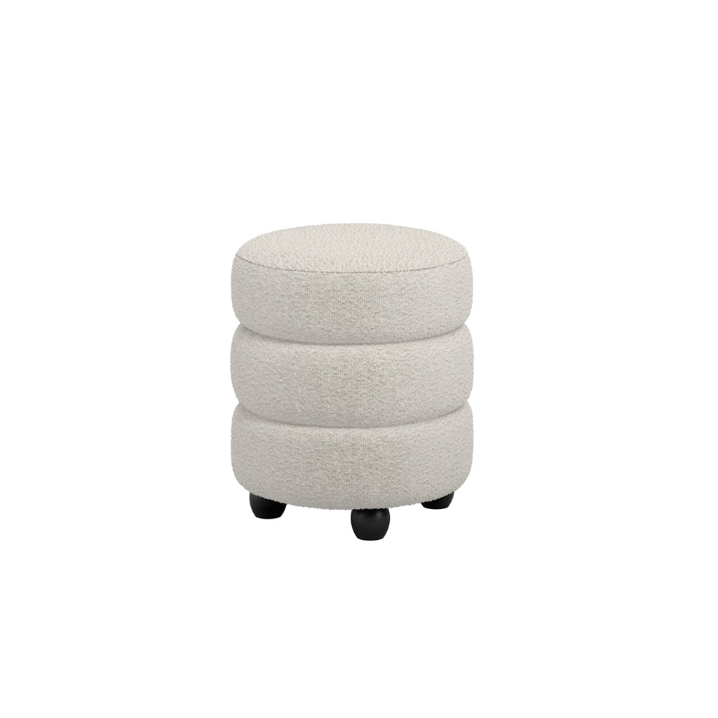 LPD Home Emi Stool – Ivory Boucle