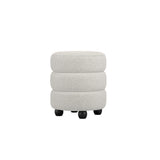 LPD Home Emi Stool – Ivory Boucle