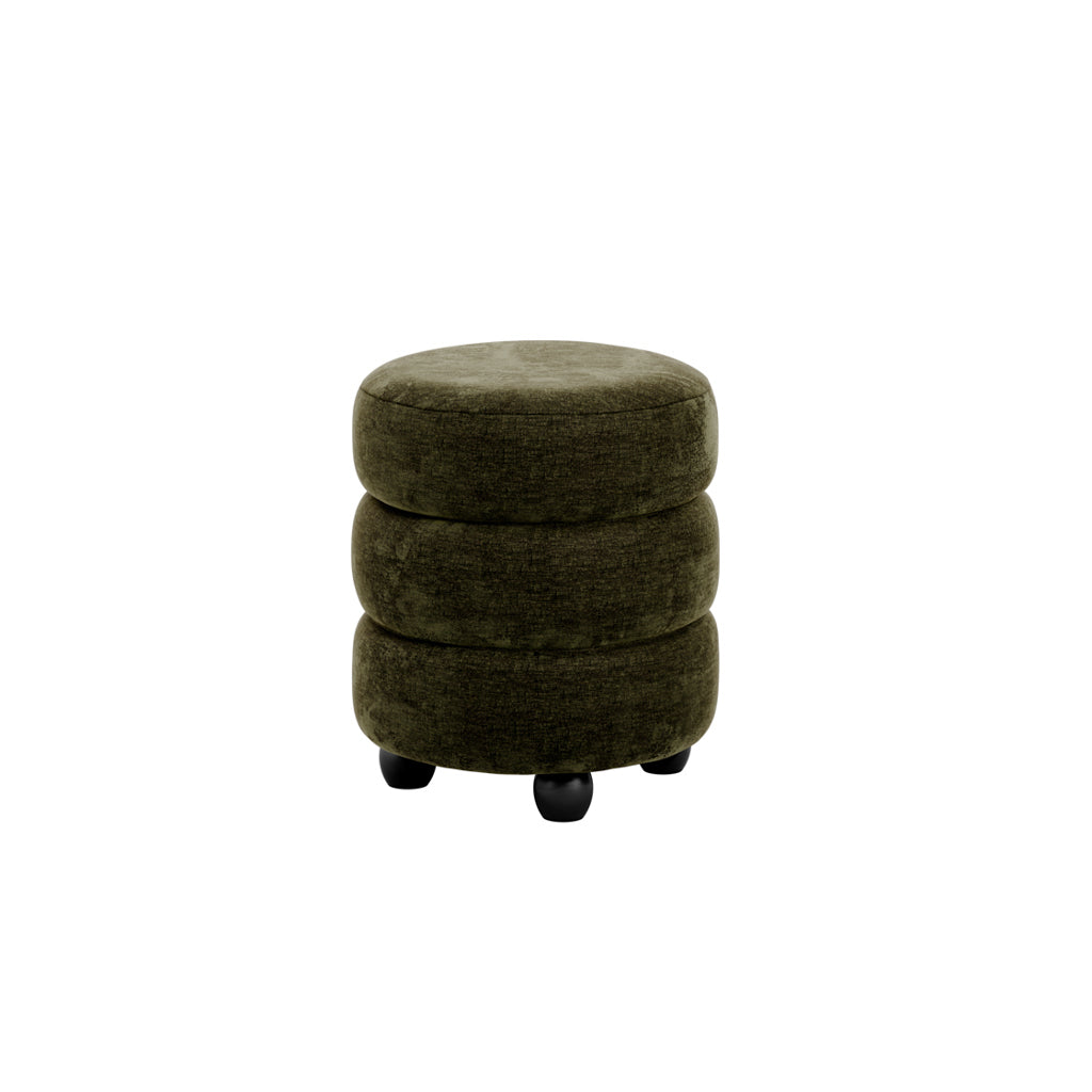 LPD Home Emi Stool – Olive Chenille