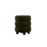 LPD Home Emi Stool – Olive Chenille