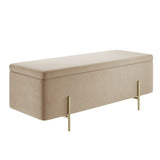 LPD Home Lola Storage Ottoman – Beige