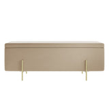 LPD Home Lola Storage Ottoman – Beige
