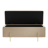 LPD Home Lola Storage Ottoman – Beige