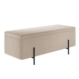 LPD Home Lola Storage Ottoman – Buff