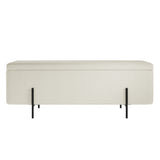 LPD Home Lola Storage Ottoman – Ivory