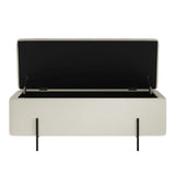 LPD Home Lola Storage Ottoman – Ivory