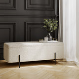 LPD Home Lola Storage Ottoman – Ivory