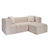 LPD Home Peninsula 3 Seater Sofa – Oyster