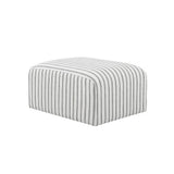 LPD Home Ryder Pouffe – Chalk Stripe