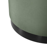 LPD Home Sage Velvet Pouffe – Large
