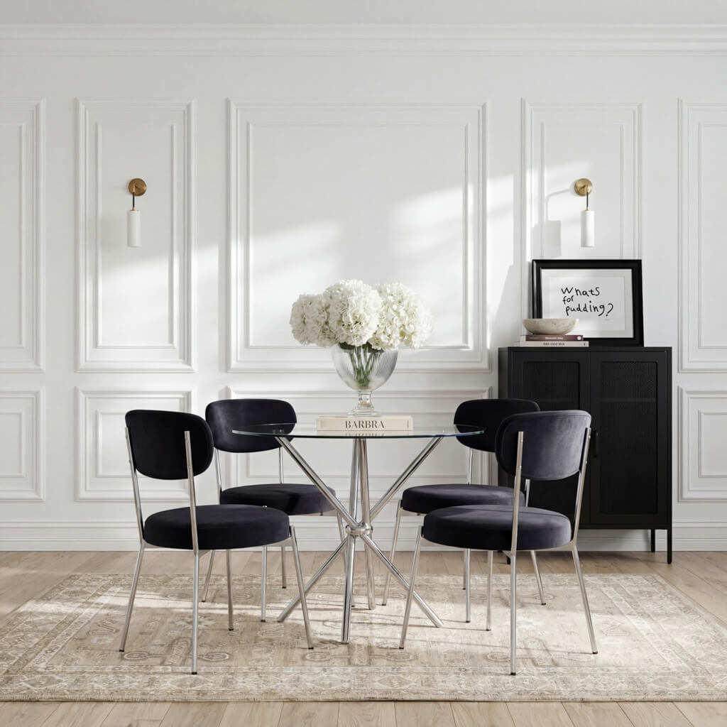 LPD Home Smith Black Dining Chair – Set of 2