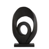Light & Living Randa Sculpture in Matt Black Wood