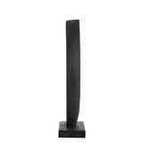 Light & Living Randa Sculpture in Matt Black Wood