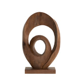 Light & Living Randa Sculpture in Matt Brown Wood