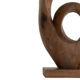 Light & Living Randa Sculpture in Matt Brown Wood