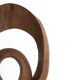 Light & Living Randa Sculpture in Matt Brown Wood