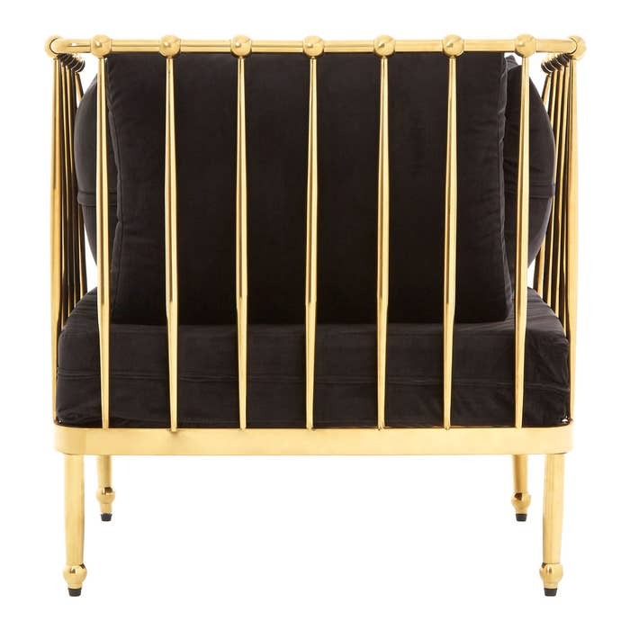 Laurent Chair with Metallic Gold Finish