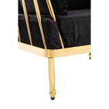 Laurent Chair with Metallic Gold Finish