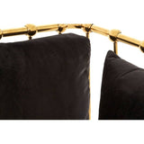 Laurent Chair with Metallic Gold Finish
