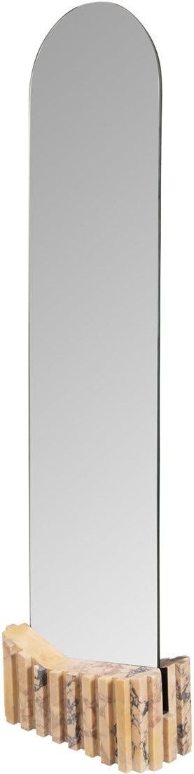 Laurent Floor Mirror – Purple Breccia Marble