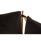 Laurent Chair with X-Frame and Metallic Rose Gold Finish