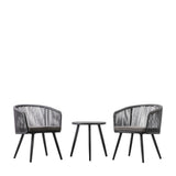 Laverne Bistro Set – Charcoal