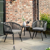 Laverne Bistro Set – Charcoal