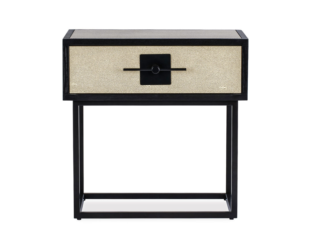 Liang & Eimil Noma Bedside Table in Beige Shagreen