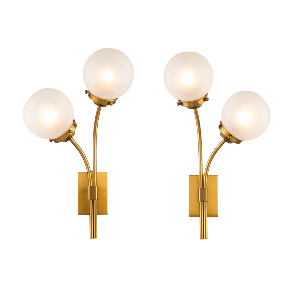 Liang & Eimil Opal Wall Lamp with Brass Finish Set of 2 – Excess Stock