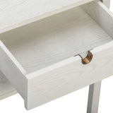 Liang & Eimil Alcudia Bedside Table - Ivory Brushed/Antique Brass