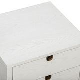 Liang & Eimil Alcudia Bedside Table - Ivory Brushed/Antique Brass