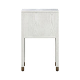 Liang & Eimil Alcudia Bedside Table - Ivory Brushed/Antique Brass