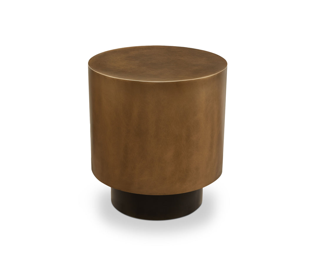 Liang & Eimil Aldo Side Table – Steel Hairline Bronze & Satin Black