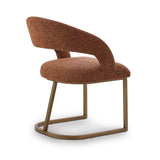 Liang & Eimil Alfie Dining Chair (CRIB 5) – Bari Chestnut Red & Bronze Steel