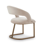Liang & Eimil Alfie Dining Chair (CRIB 5) – Megan Pebble & Bronze Steel