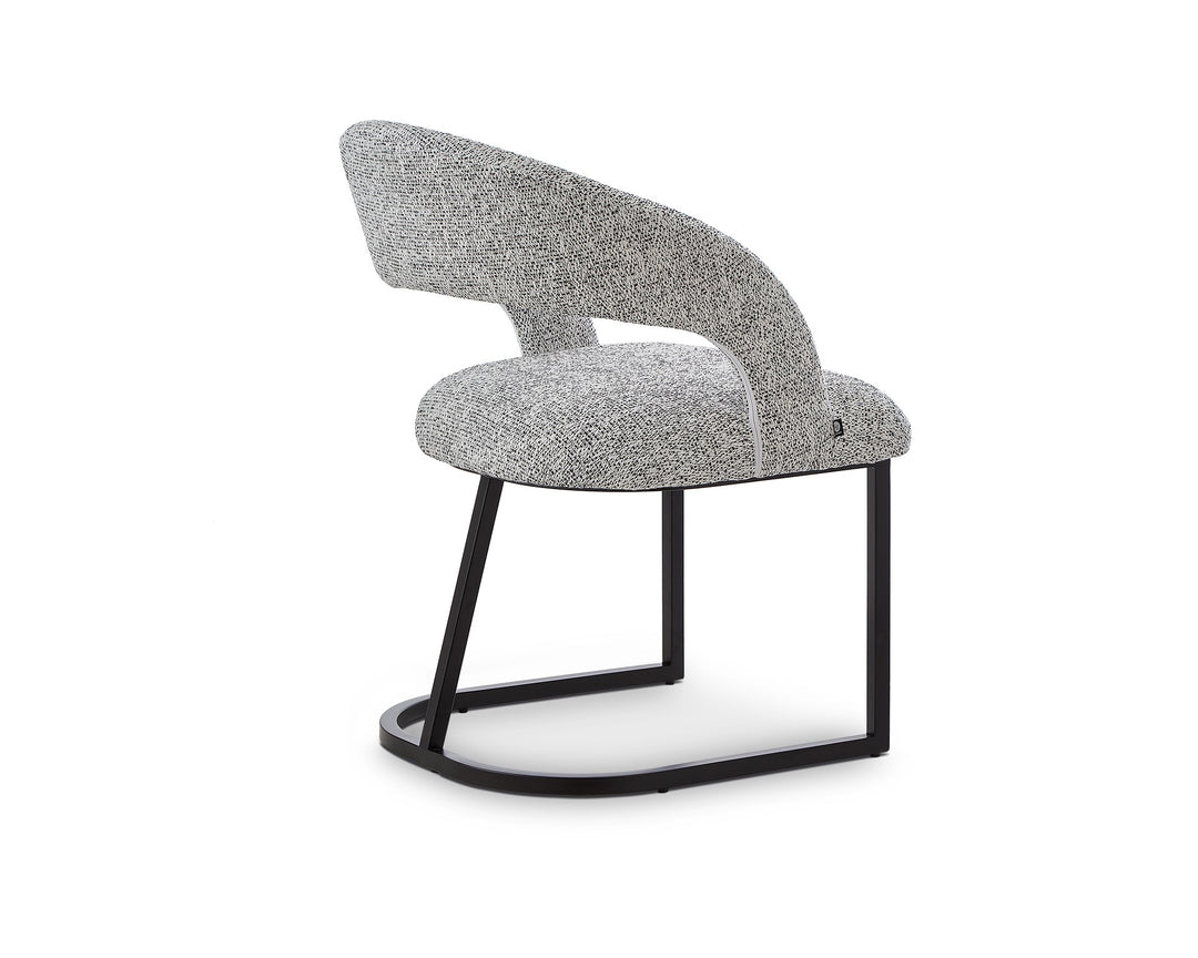 Liang & Eimil Alfie Dining Chair (CRIB 5) – Talbot Freckle & Matt Black