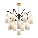 Liang & Eimil Amatti Chandelier – Alabaster Effect, Black & Brass